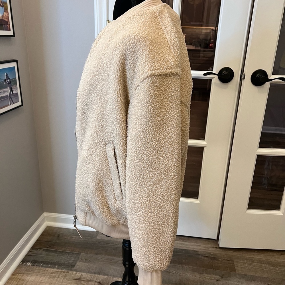 Beautiful Avec Les Filles Cream faux Sherpa Jacket - Picture 2 of 8